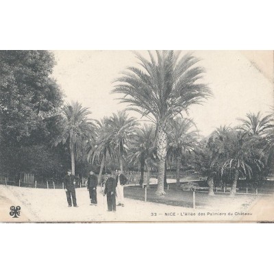 Nice - L'Allée des Palmiers du Château vers 1900